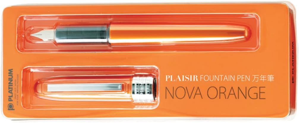 Platinum Plaisir Nova Orange Pen Medium