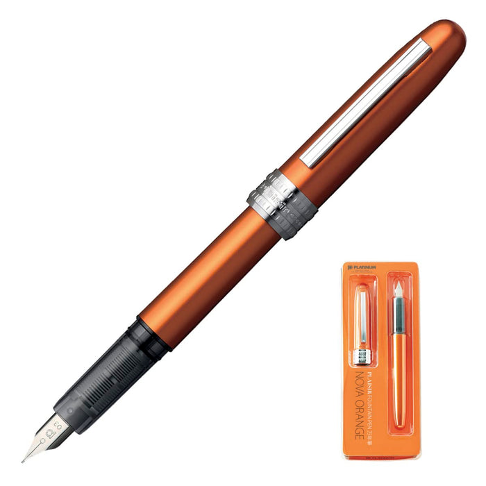 Platinum Plaisir Nova Orange Pen Medium
