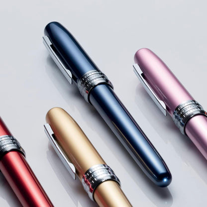 PLATINUM Plaisir PGB-1000#56 Fountain Pen/Nib Thicknesses: M Medium Medium/Colour: Blue/Blue/Blue/Handmade/Plastic Packaging/Fountain Pen