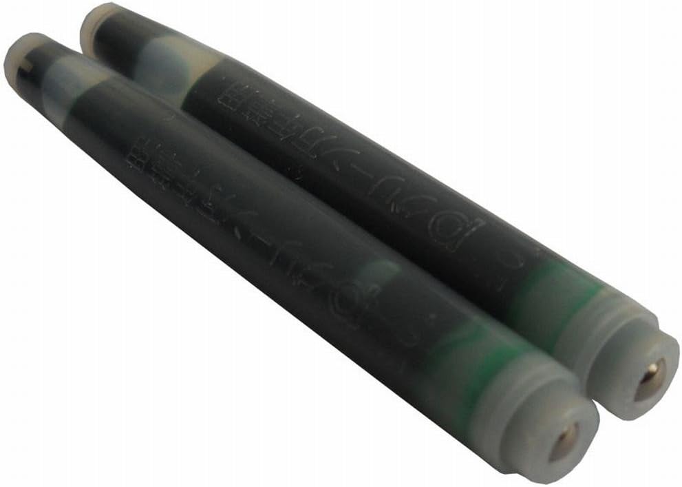 Platinum Preppy Marker & Fountain Pen Refill Cartridge - Green Ink - Set of 2, 4280419