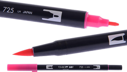 Tombow ABT Dual Brush Pen - Primary Colours (Pack of 12)