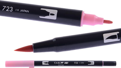 Tombow ABT Dual Brush Pen - Pastels Colours (Pack of 12