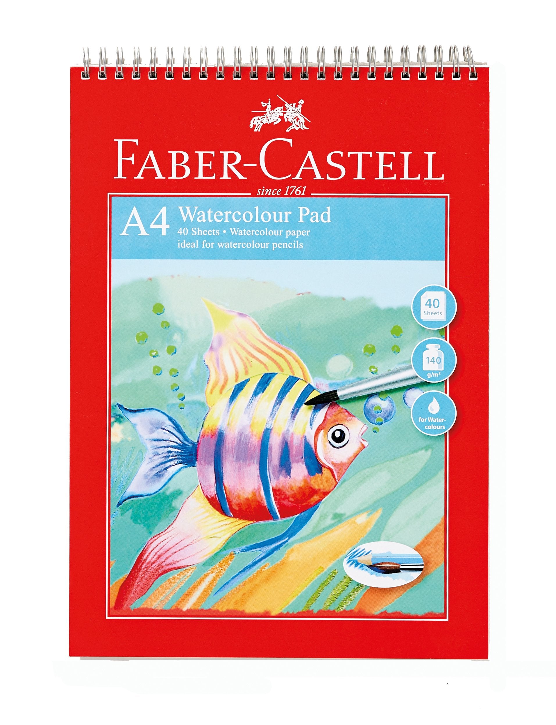 Faber-Castell WD793413 A4 140 GSM Watercolour Pad
