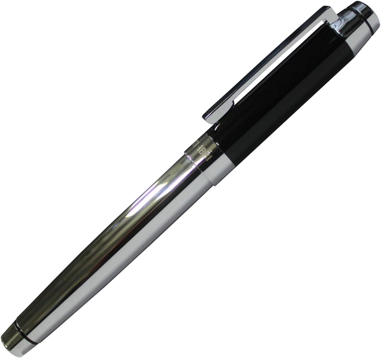 CERRUTI 1881: Fountain Pen HERITAGE Black Pen with subtle metallic accents and black finishes. Medium Nib