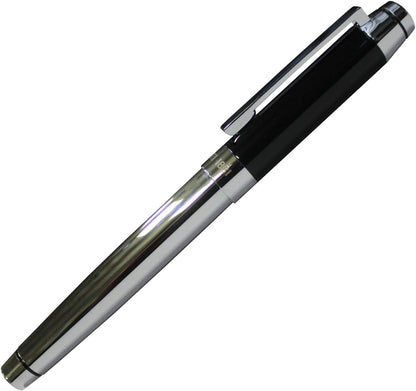 CERRUTI 1881: Fountain Pen HERITAGE Black Pen with subtle metallic accents and black finishes. Medium Nib