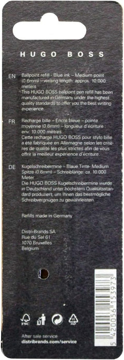 Hugo Boss Ball Pen Refill Medium Nib Blue, Pack of 2,HPR741BM