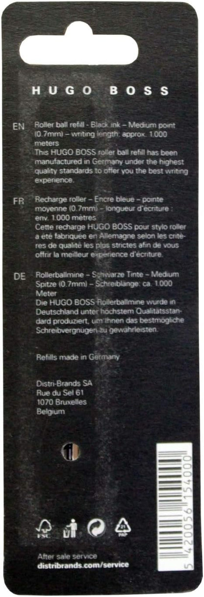 Hugo Boss HPR751NM Lot de 2 Recharges roller Taille M Noir métal