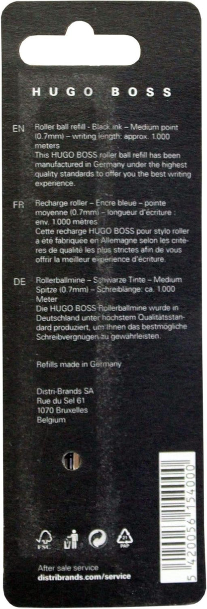 Hugo Boss HPR751NM Lot de 2 Recharges roller Taille M Noir métal