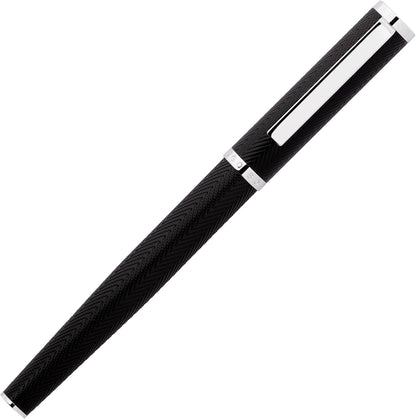 Hugo Boss Ballpoint Pen Formation Herringbone Chrome