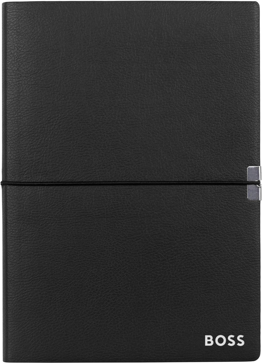 Hugo Boss Elegance Storyline Notebook A5 Lined White Black         [Leather