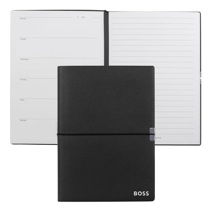 Hugo Boss Elegance Storyline Black Agenda A5 Notebook