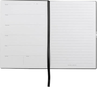 Hugo Boss Elegance Storyline Black Agenda A5 Notebook