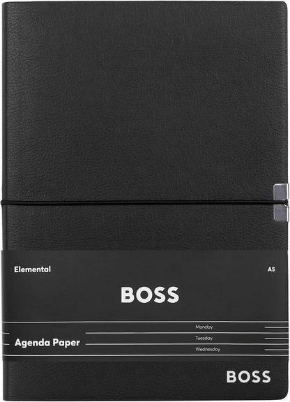 Hugo Boss Elegance Storyline Black Agenda A5 Notebook