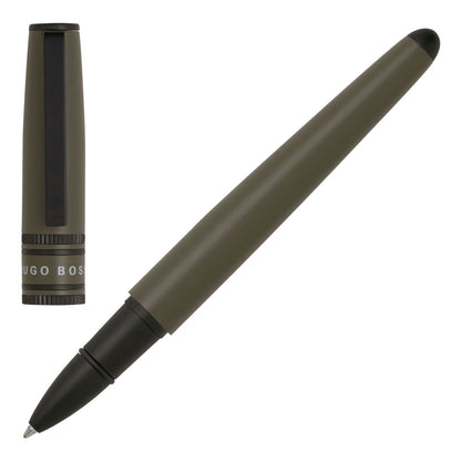 Hugo Boss Ballpoint Pen Gear Minimal Black & Chrome