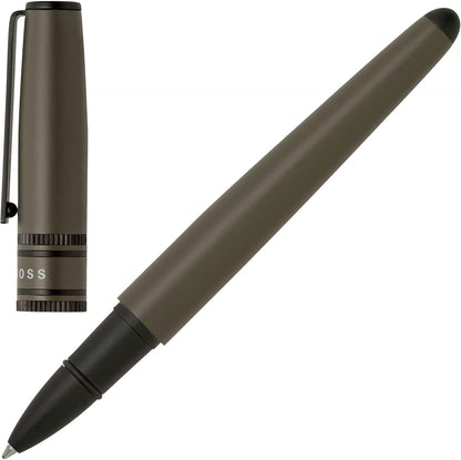 Hugo Boss Ballpoint Pen Gear Minimal Black & Chrome