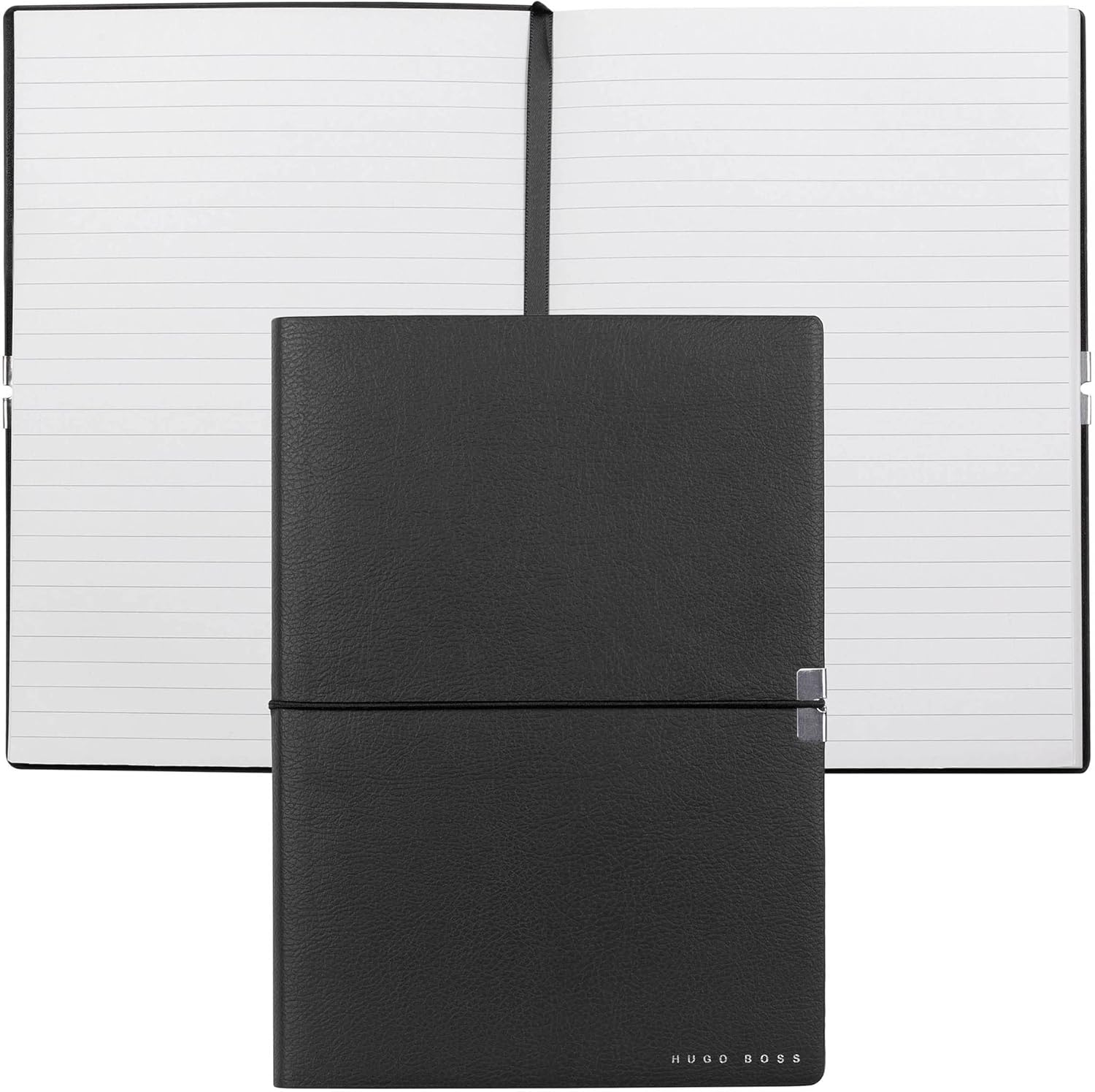 Hugo Boss Writing Set Ballpoint Pen Gear Icon and A5 Notepad Elegance Storyline in Gift Box HPBH124A