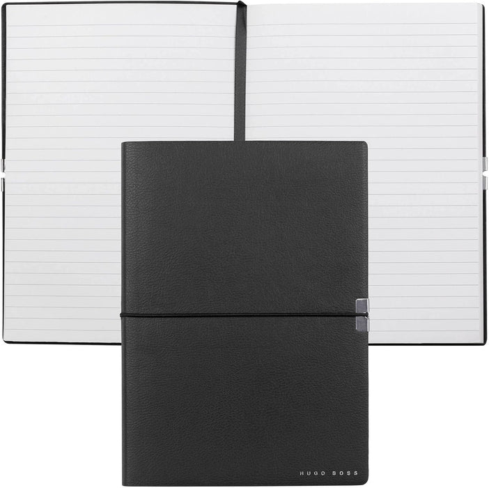 Hugo Boss Writing Set Ballpoint Pen Gear Icon and A5 Notepad Elegance Storyline in Gift Box HPBH124A