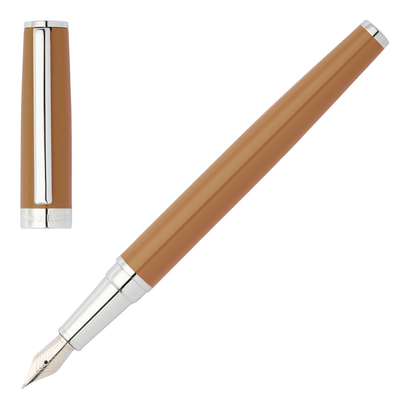 Hugo Boss Gear Icon Camel Fountain Pen