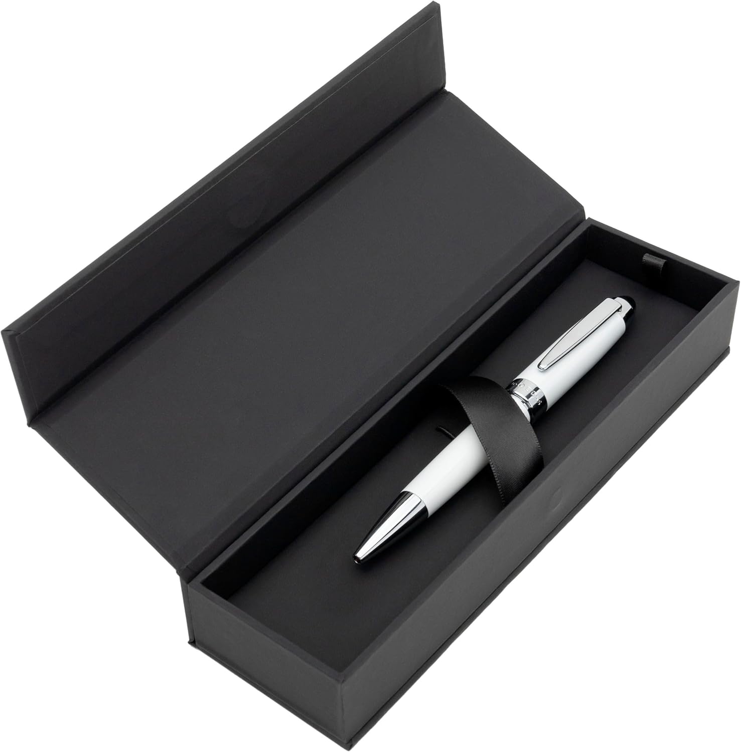 Hugo Boss Penna a sfera Icona | Inchiostro blu | Confezione regalo (bianco