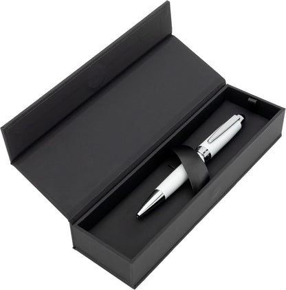 Hugo Boss Penna a sfera Icona | Inchiostro blu | Confezione regalo (bianco