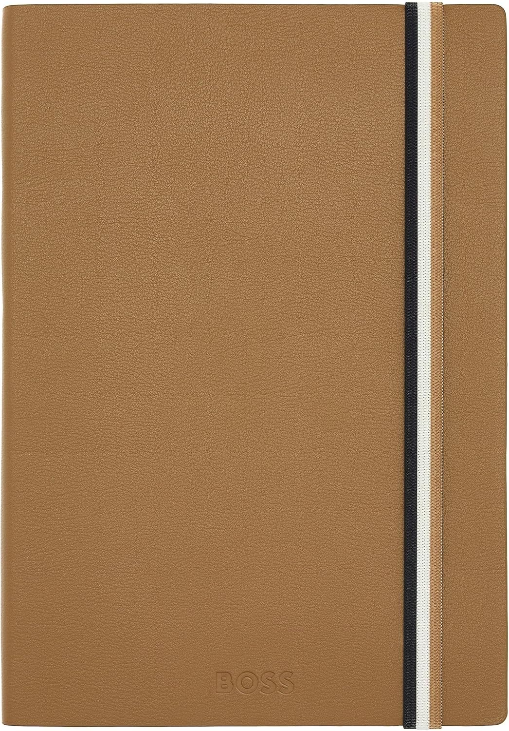 Hugo Boss Taccuino A5 Iconic Camel a righe