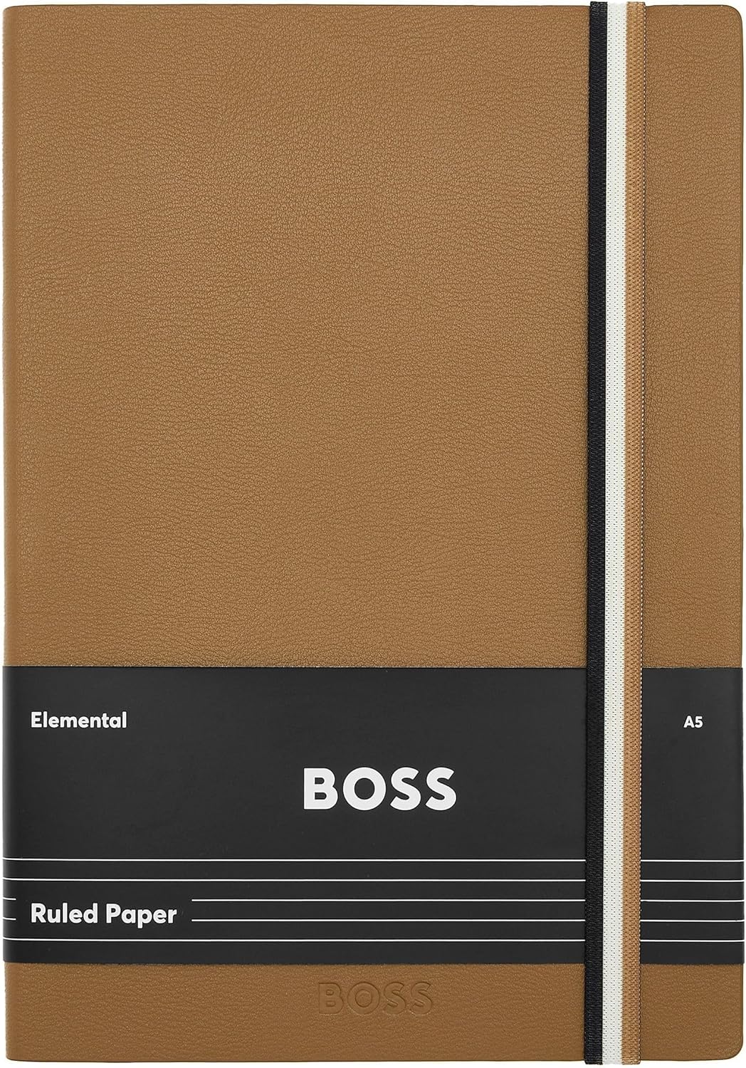 Hugo Boss Taccuino A5 Iconic Camel a righe