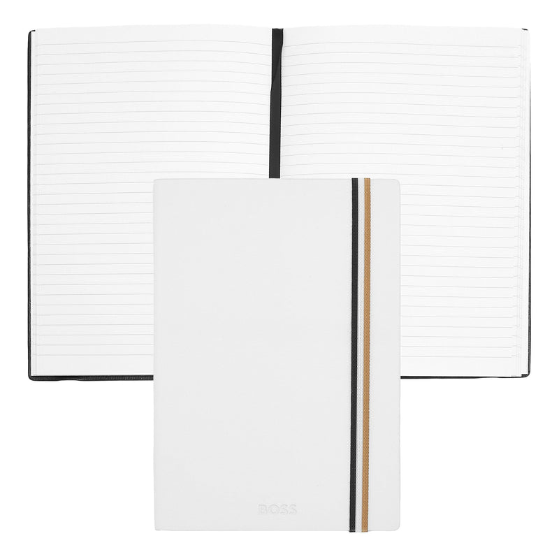 Hugo Boss Iconic A5 notebook lined white