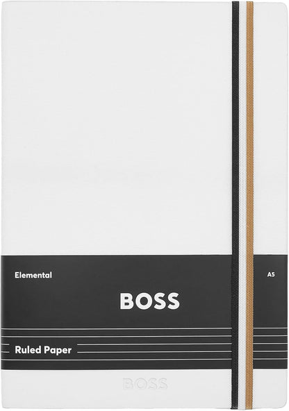 Hugo Boss Iconic A5 notebook lined white