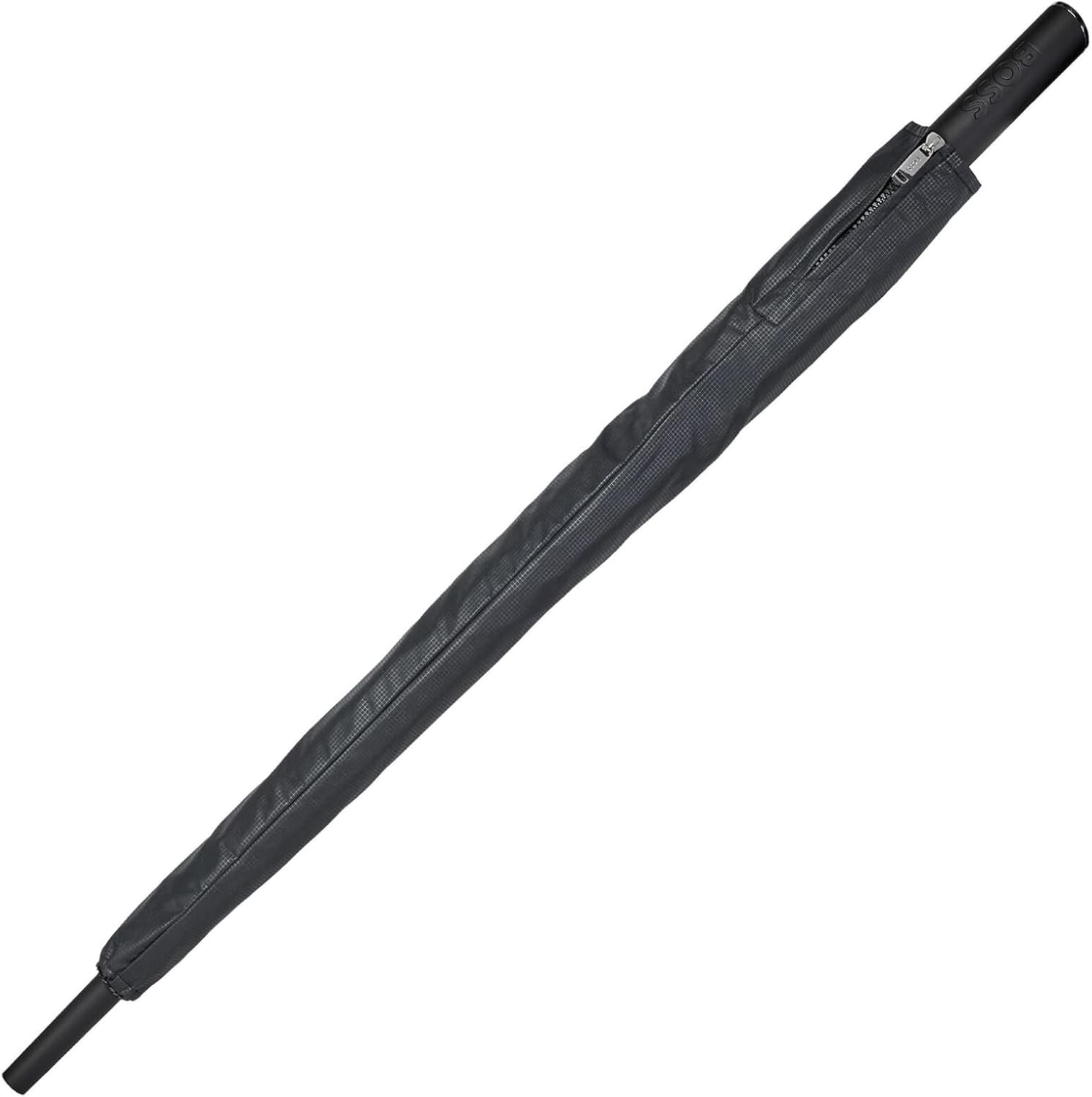 Hugo Boss HUN304A Loop Umbrella Made of Polyester in Black, Dimensions Open: Length Approx. 80 cm, Diameter Approx. 115 cm