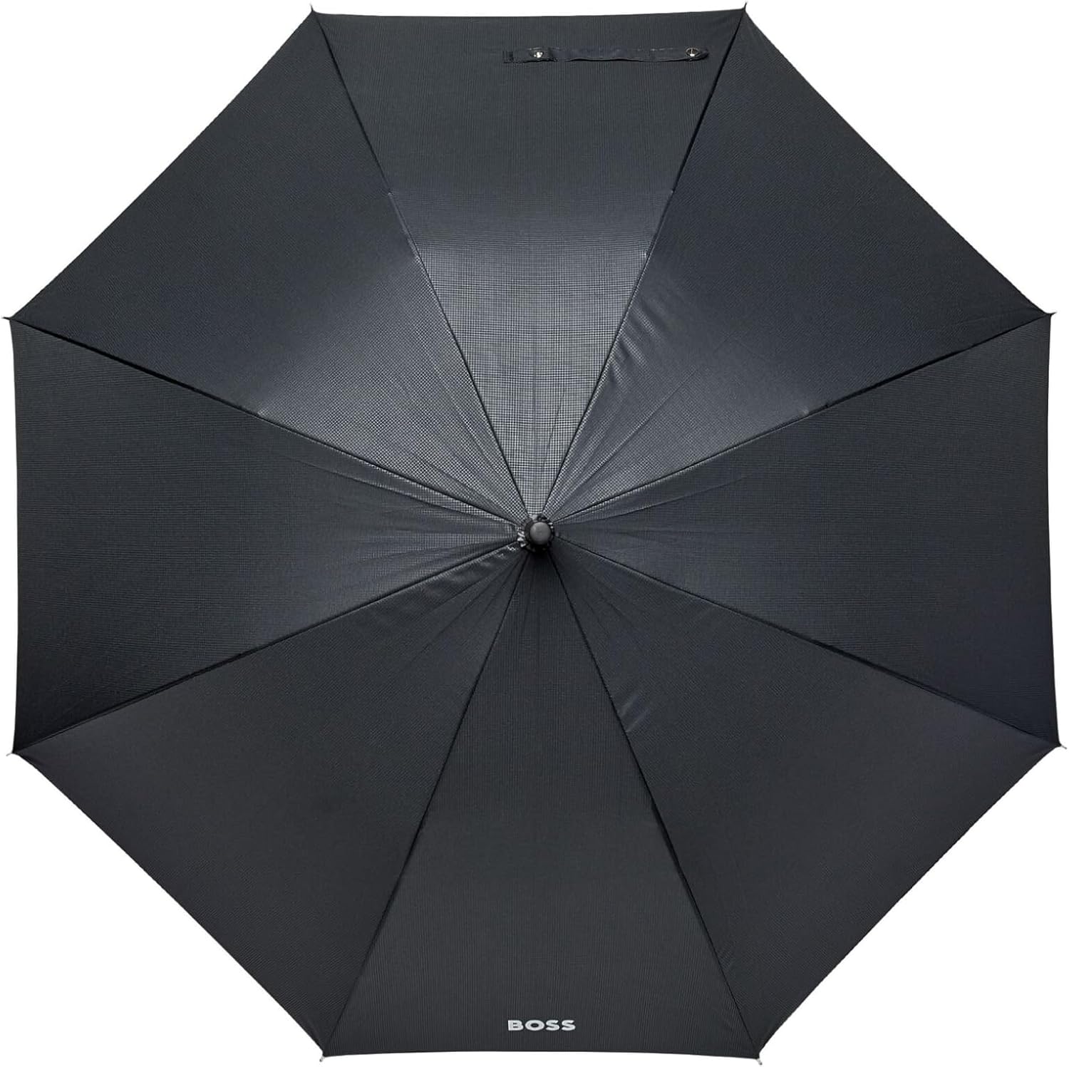 Hugo Boss HUN304A Loop Umbrella Made of Polyester in Black, Dimensions Open: Length Approx. 80 cm, Diameter Approx. 115 cm