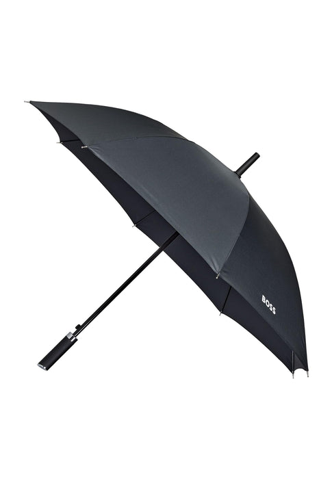 Hugo Boss HUN304A Loop Umbrella Made of Polyester in Black, Dimensions Open: Length Approx. 80 cm, Diameter Approx. 115 cm