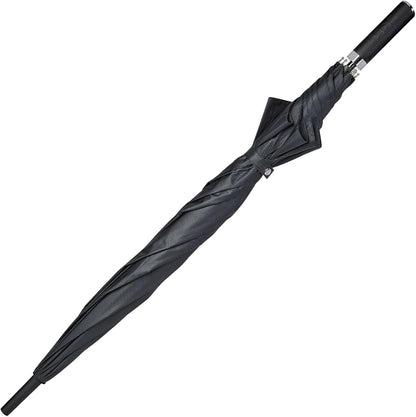 Hugo Boss Loop Black Umbrella Made of Polyester in Black, Dimensions Open: Length Approx. 90 cm, Diameter Approx. 130 cm, HUG304A