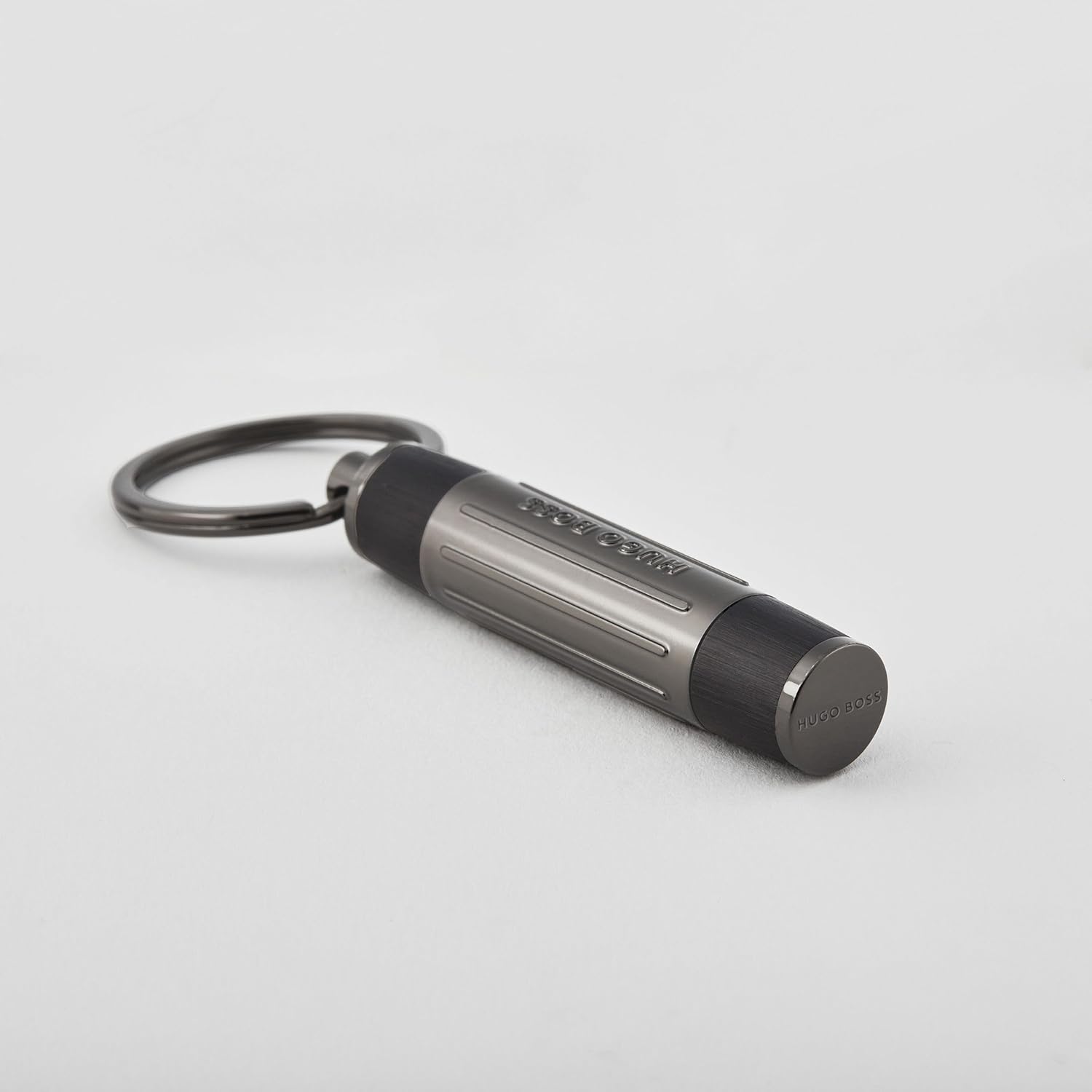 Hugo Boss Key Ring Gear Ribs Black