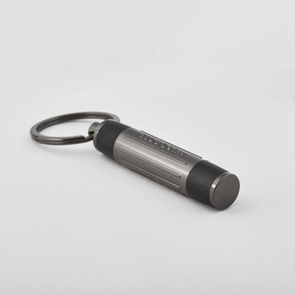 Hugo Boss Key Ring Gear Ribs Black