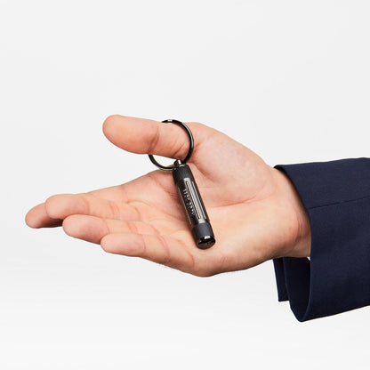 Hugo Boss Key Ring Gear Ribs Black