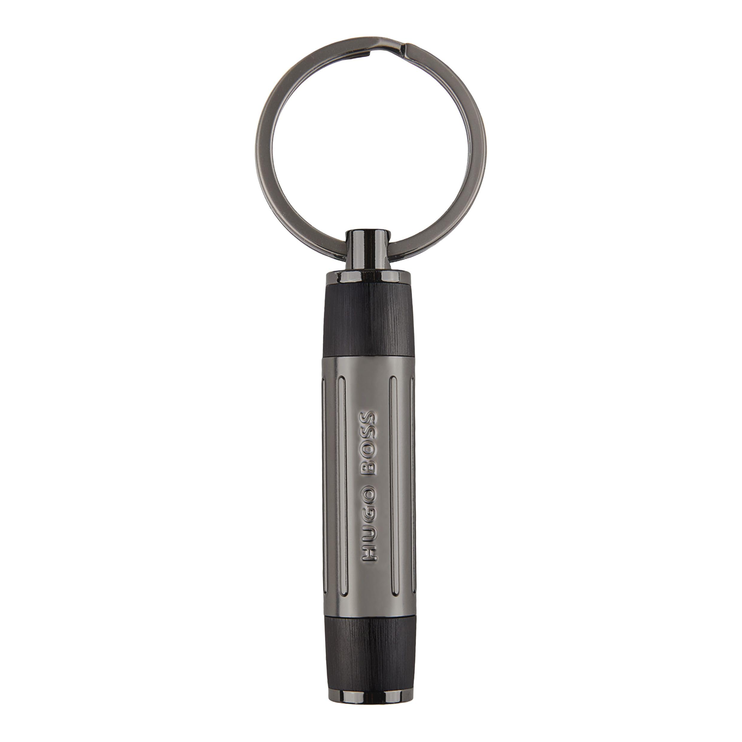 Hugo Boss Key Ring Gear Ribs Black