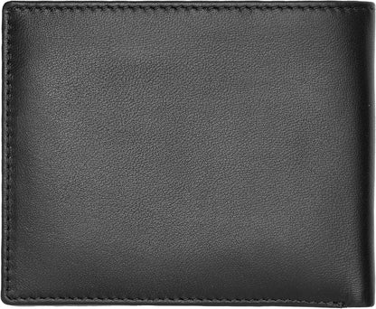 Classic Smooth Flap Wallet, black, 17, Classic