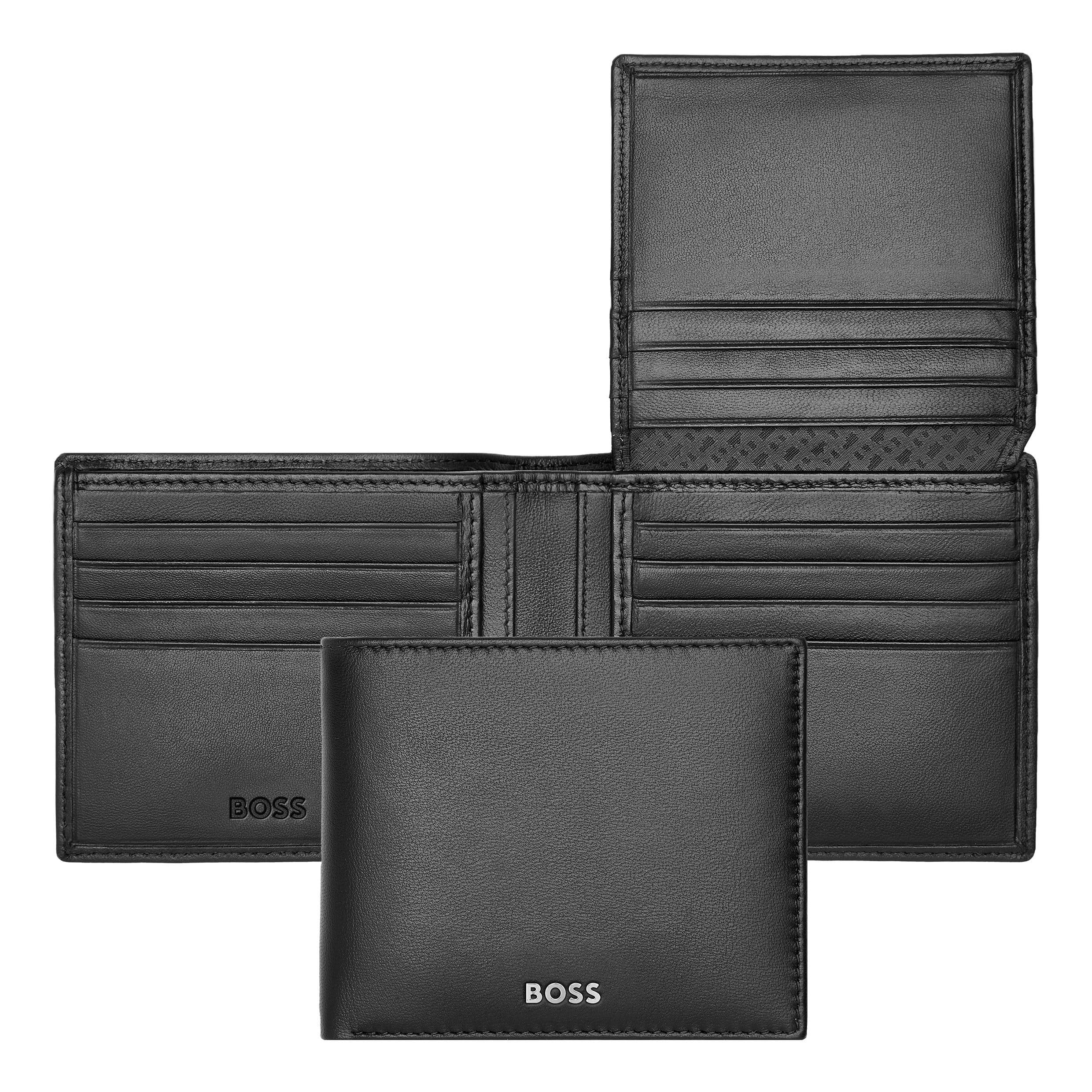 Classic Smooth Flap Wallet, black, 17, Classic