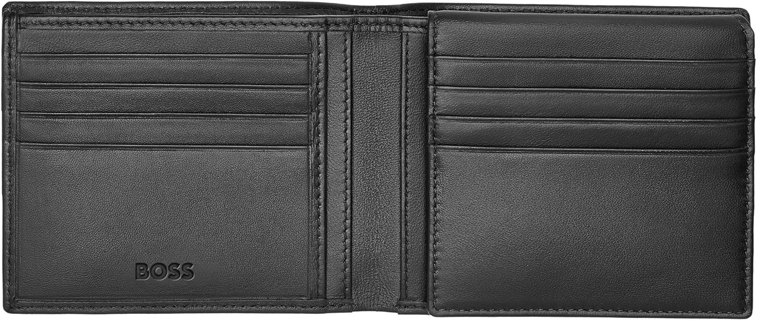 Classic Smooth Flap Wallet, black, 17, Classic
