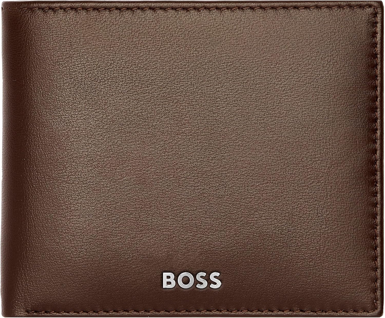 BOSS HUGO Classic Smooth Card Case Brown