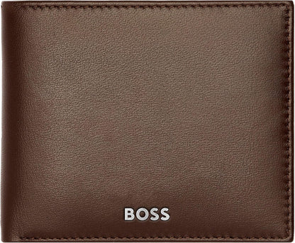 BOSS HUGO Classic Smooth Card Case Brown