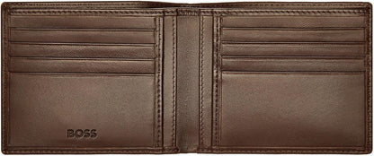 BOSS HUGO Classic Smooth Card Case Brown