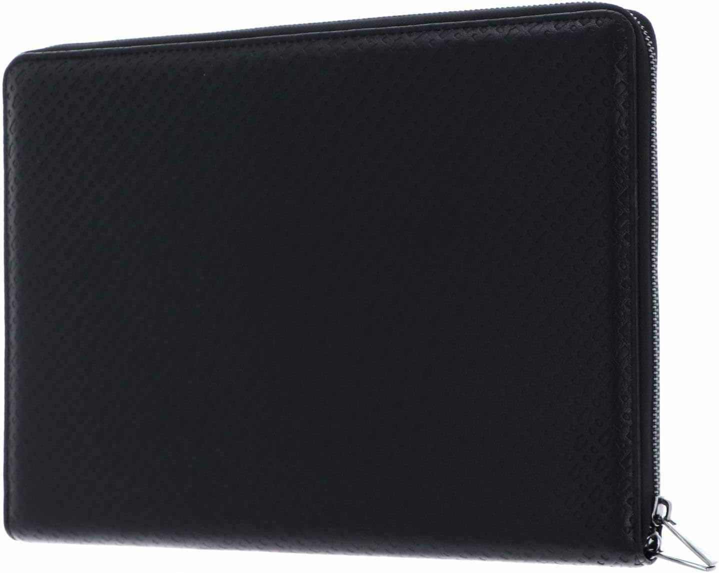 Hugo Boss A4 Conference Folder Monogram Zipped Black
