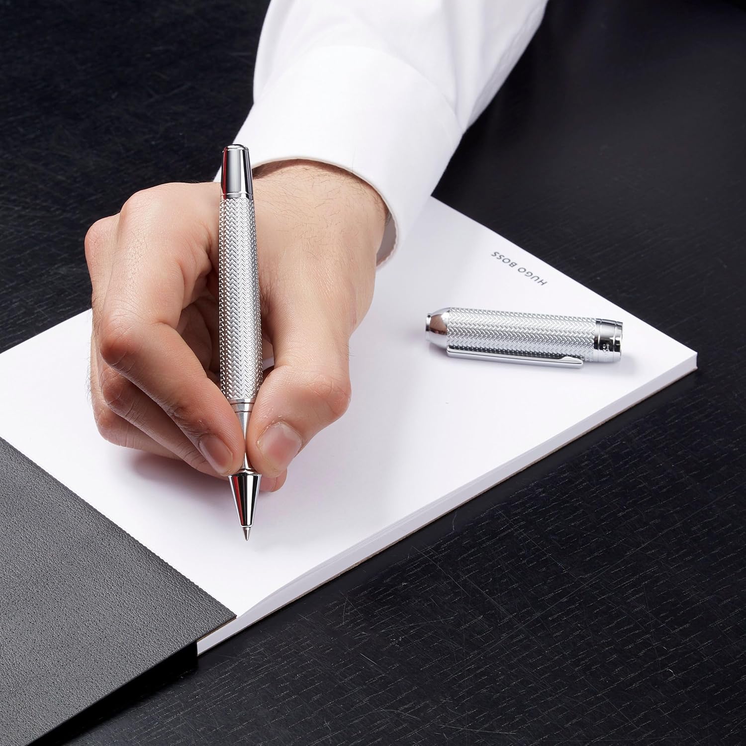 HUGO BOSS Elemental Rollerball Pen (Silver