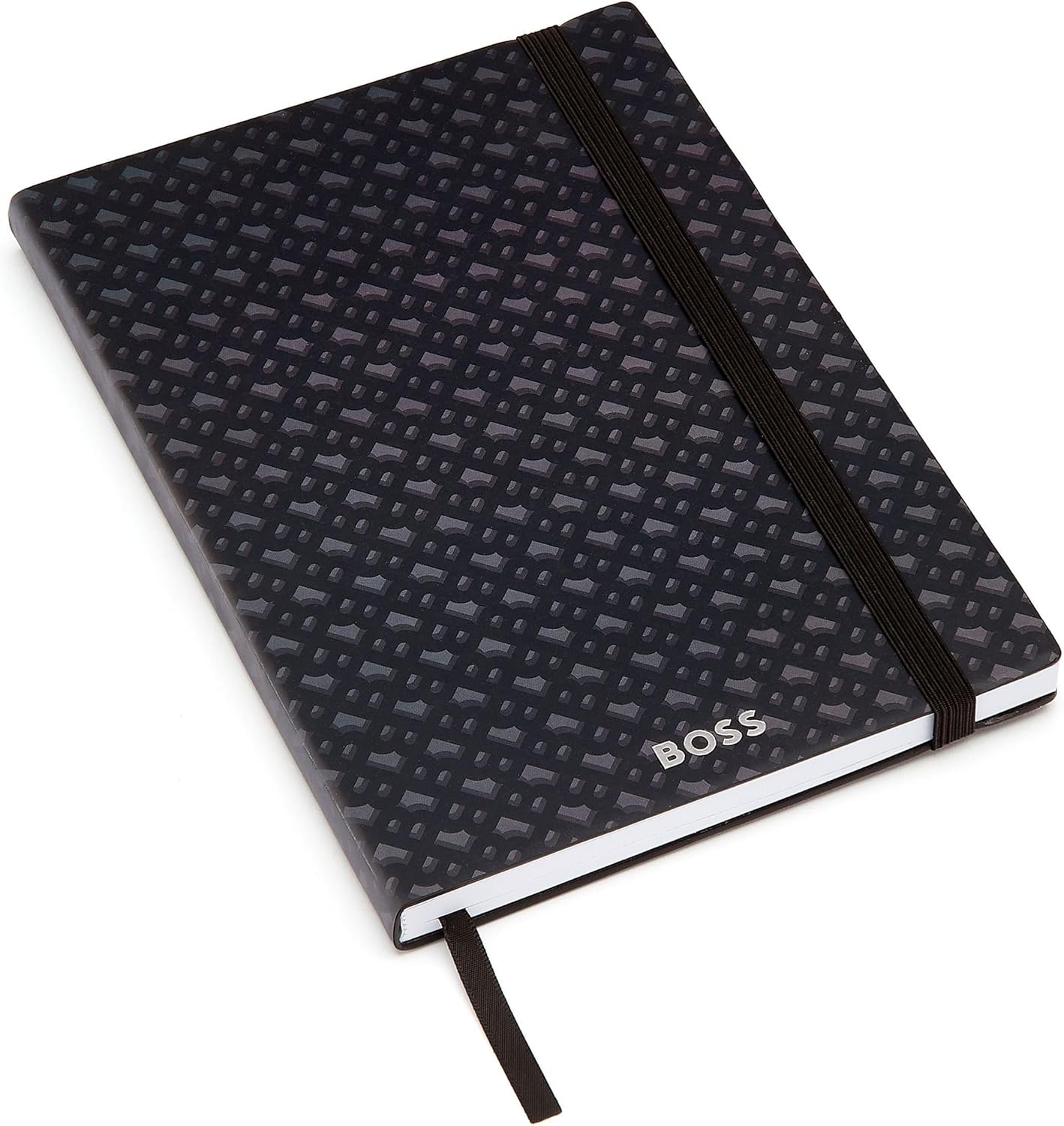BOSS A5 Monogram Grey Lined Notebook