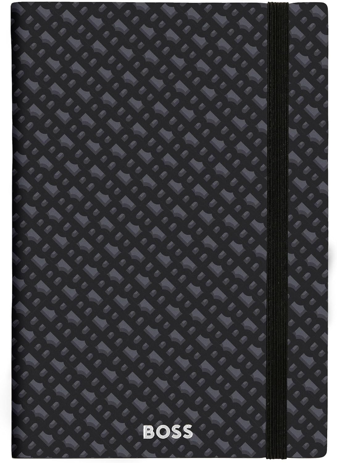 BOSS A5 Monogram Grey Lined Notebook