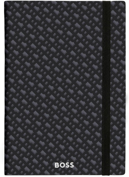 BOSS A5 Monogram Grey Lined Notebook