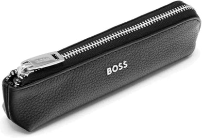 BOSS Hugo Classic Writing Instrument Case, Grained Black