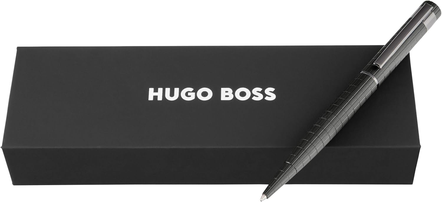 Hugo Boss Bauhaus Loop - Penna a sfera, colore: Nero