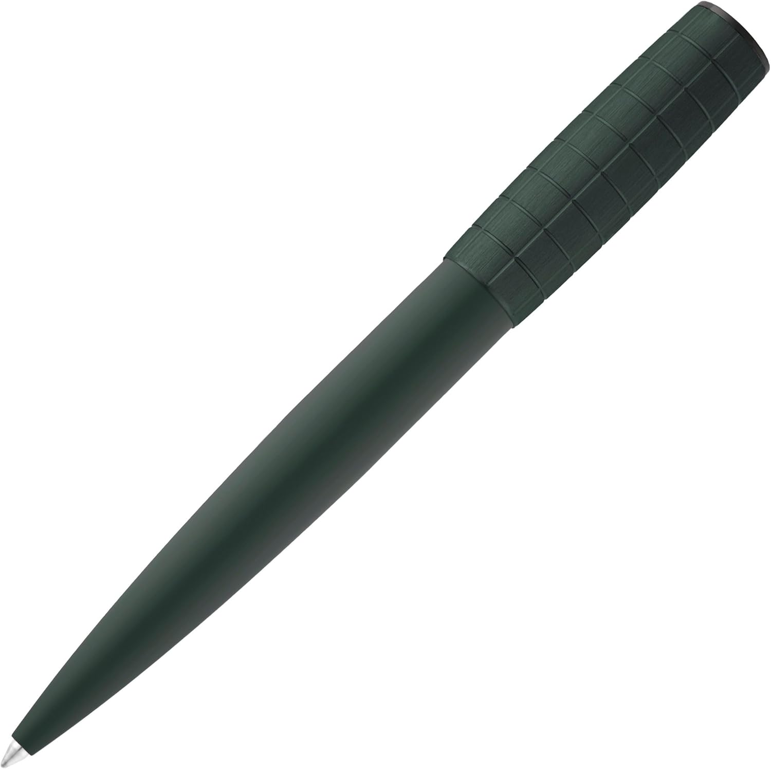 BOSS HUGO Ballpoint Pen Ark Bauhaus Design Writing Instrument Twist Mechanism Elegant Brass Aluminium Body Luxury Ballpoint Pen with Gift Box (HSK5744) (Dark Green